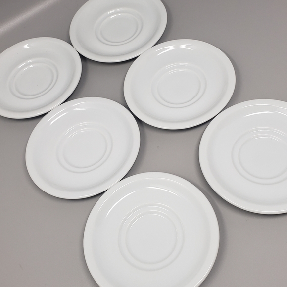 Set Of 6 Schmidt Porcelain China Teacup Saucers - Picture 6 of 9